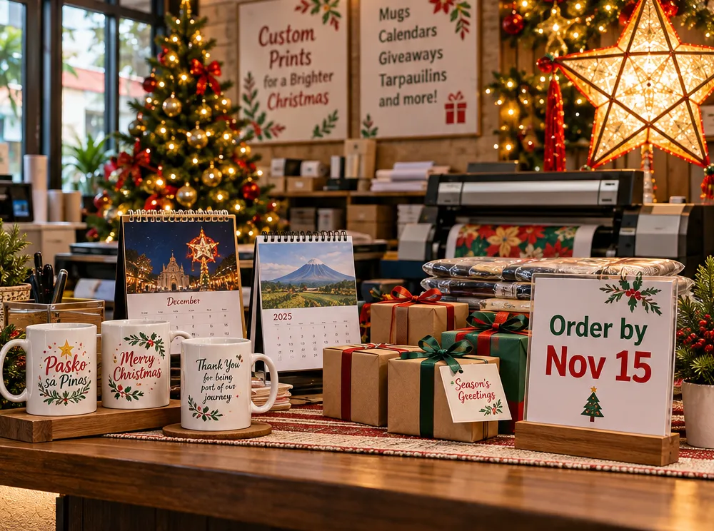 Christmas printing season: order deadlines for December